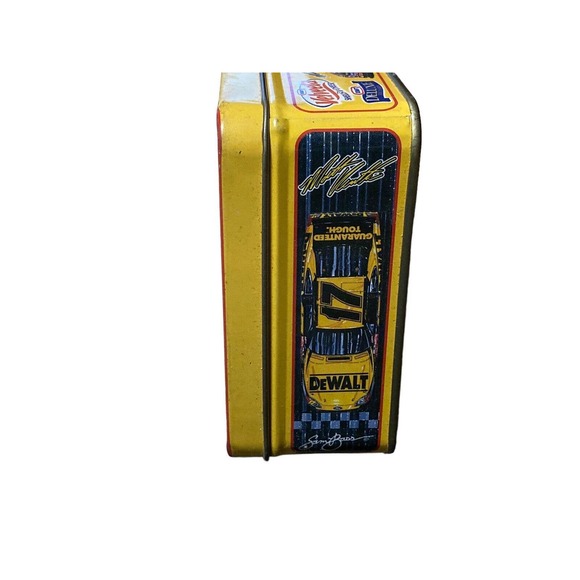 Matt Kenseth #17 Kraft Metal Tin Box Sam Bass Collector’s Series 6'' X 4'' X 2'' - Picture 4 of 6